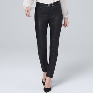 New black coated high rise skinny jeans 🖤